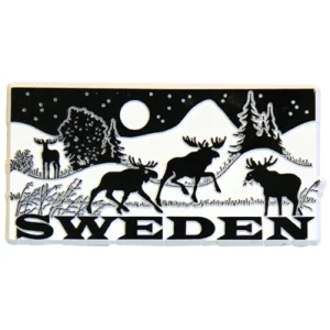Magnet gummi Sweden älgar