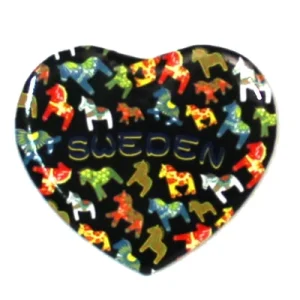 Magnet Sweden dalahäst hjärta