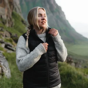 Lady dunväst kolsvart