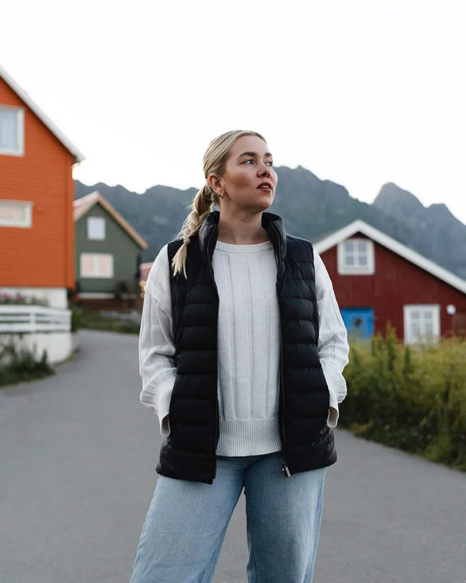 Lady dunväst kolsvart - Bild 5