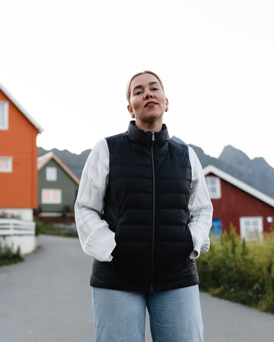 Lady dunväst kolsvart - Bild 6