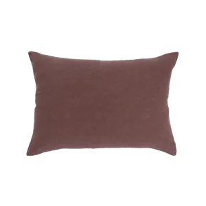 Kuddfodral Linne Plum