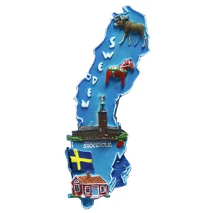 Magnet Sverige karta