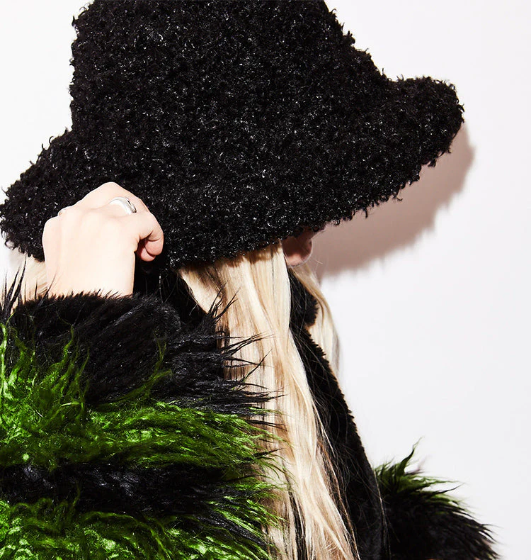 Daisy faux fur svart - Bild 4