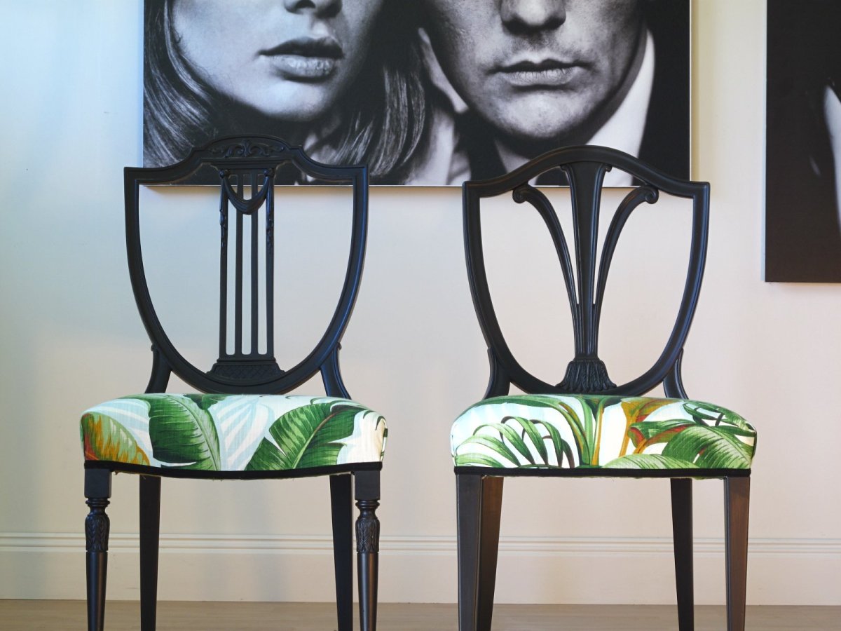 GUSTAVIANSKA STOLAR – PALM LEAF – Sålda – LIKNANDE KAN BESTÄLLAS
