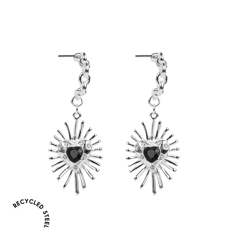 Valentina short earrings silver - Bild 4